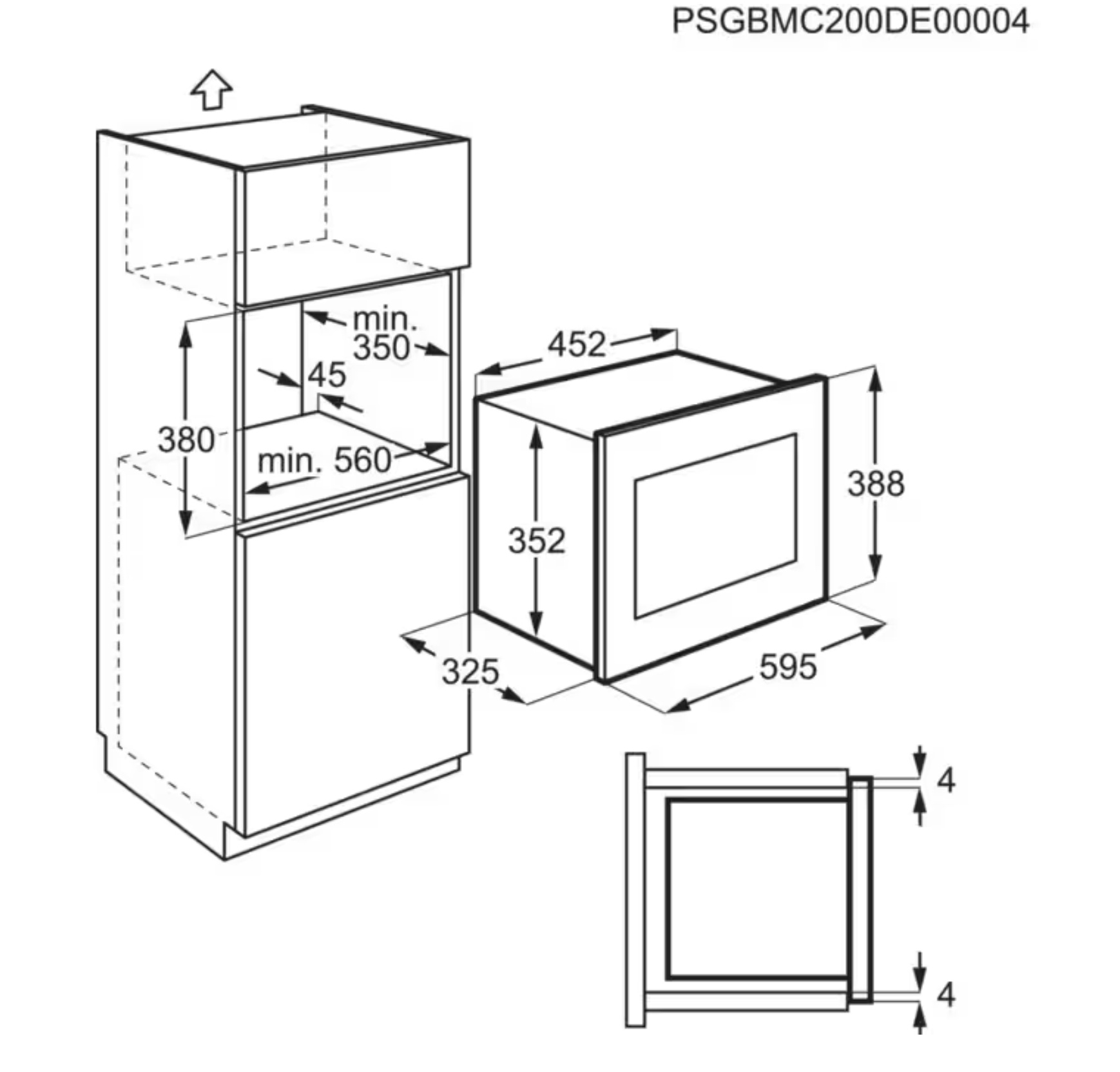 ELECTROLUX LMS2203EMK 300 microgolfoven - 38cm ELECTROLUX LMS2203EMK 300 microgolfoven - 38cm
