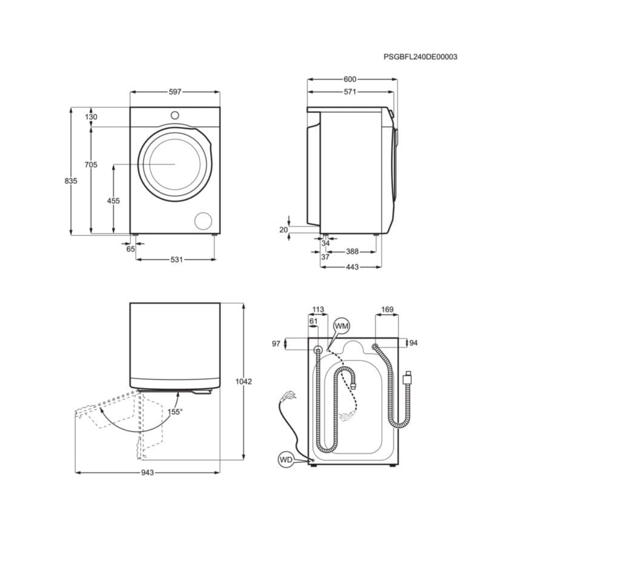 ELECTROLUX EWI72954DS 700 was- droogcombinatie ELECTROLUX EWI72954DS 700 was- droogcombinatie
