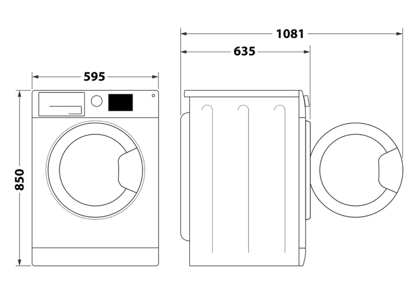 WHIRLPOOL FFWDD1076258SVEE was- droogcombinatie