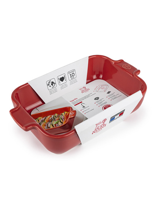PEUGEOT PE61142 Appolia
Rechthoekige individuele keramische ovenschaal, rood, 22 cm
