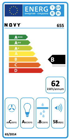 NOVY 655 telescopische dampkap - 90cm NOVY 655 telescopische dampkap - 90cm