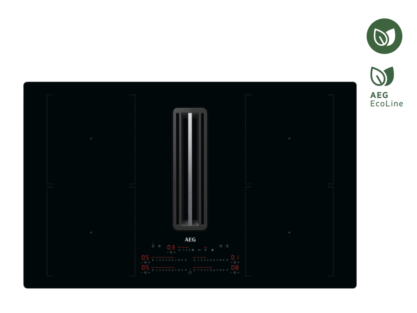 AEG CDE84751CB 8000 kookplaat met afzuiging - 83cm AEG CDE84751CB 8000 kookplaat met afzuiging - 83cm
