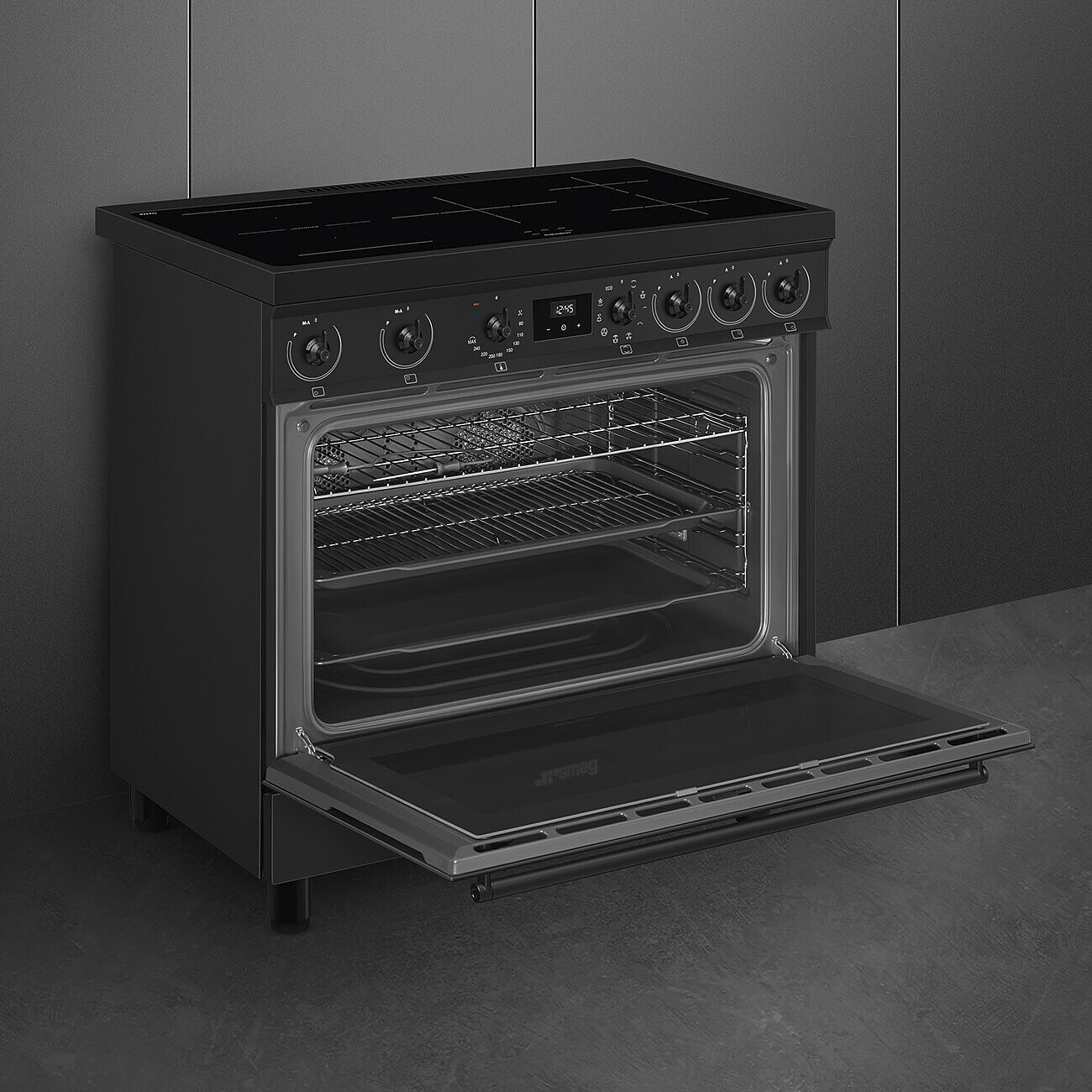 SMEG C9IMN2 fornuis met inductie kookplaat - 90cm