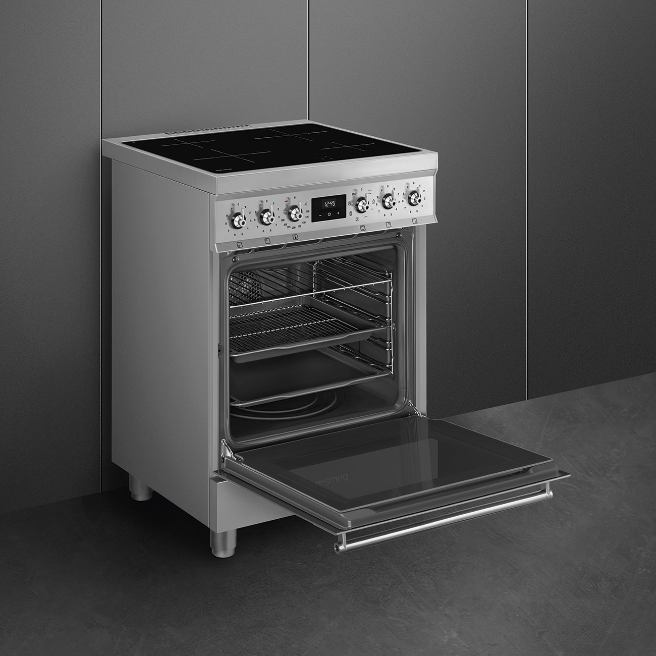 SMEG C6IMXM2 fornuis met inductie kookplaat - 60cm