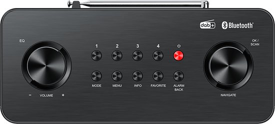 KENWOOD CR-ST85DAB-B Compacte Stereo Radio met DAB+ en Bluetooth Audio - Zwart