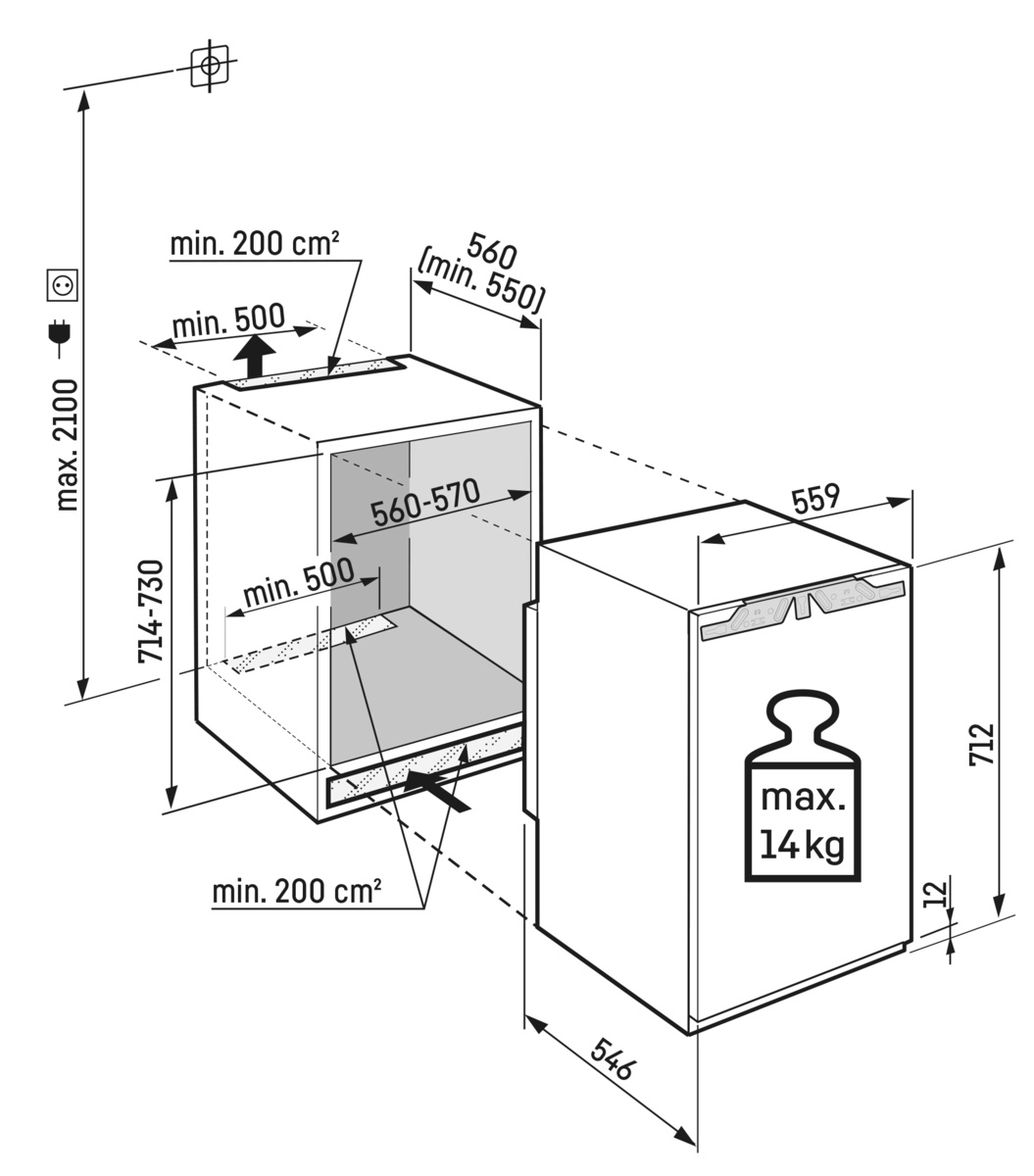 LIEBHERR IFND350322 inbouw vriezer LIEBHERR IFND350322 inbouw vriezer