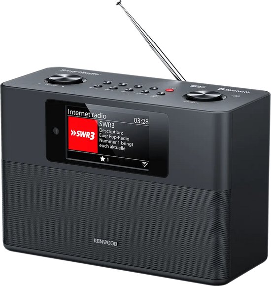 KENWOOD CR-ST200S-B Smart Internet Radio - DAB+ - FM radio - Internetradio - Werkt op: Adapter/ lichtnet - Bluetooth