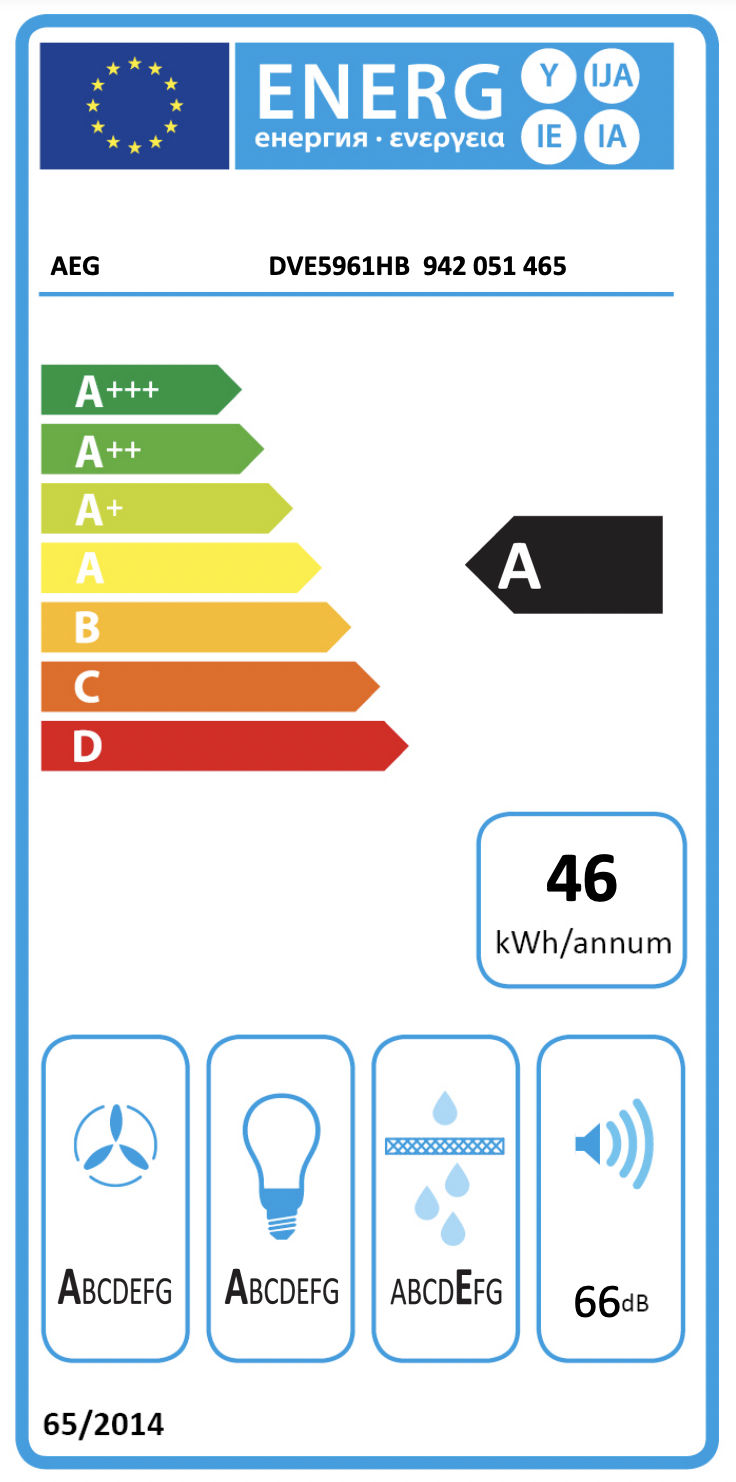 AEG DVE5961HB 7000 headfree dampkap - 90cm AEG DVE5961HB 7000 headfree dampkap - 90cm