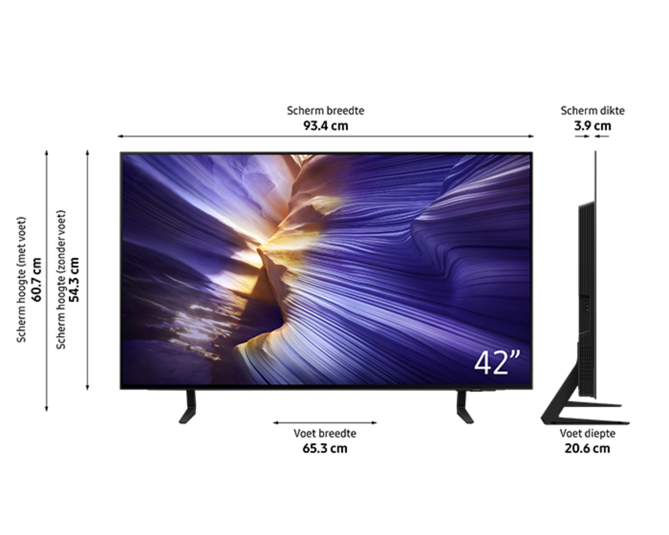SAMSUNG QE42S93FAEXXN televisie 4K UHD - 42"