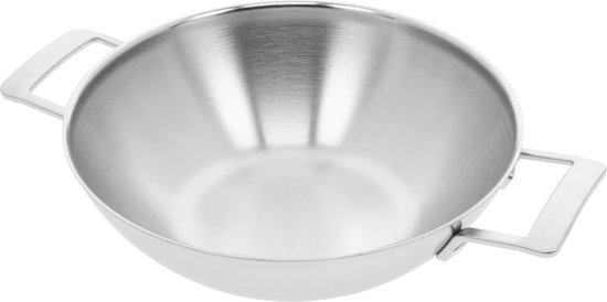 DEMEYERE 48930 2G Industry 5 Wok 30 cm - 3 l met 2 grepen  DEMEYERE 48930 2G Industry 5 Wok 30 cm - 3 l met 2 grepen