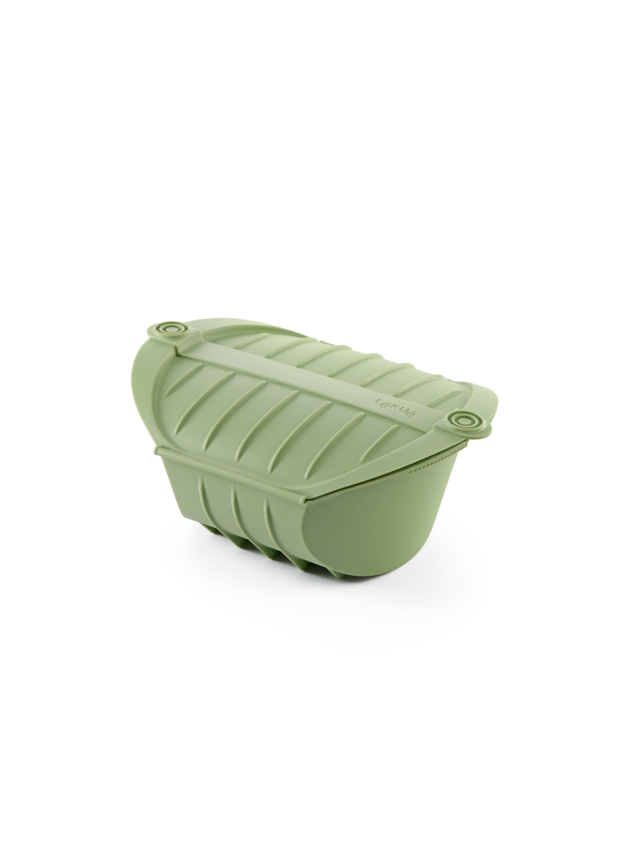 LEKUE 890680 Stoomkoker - Hoog - geschikt voor 4 personen - Green