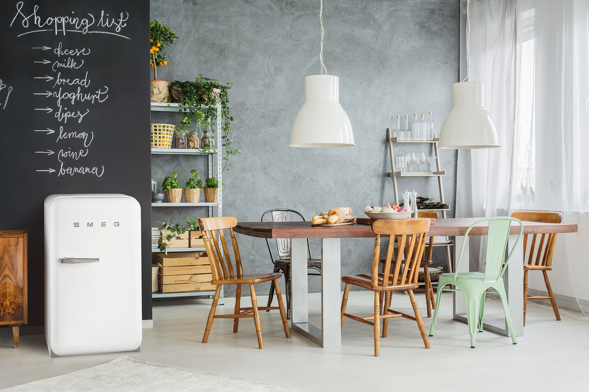 SMEG FAB5RWH5 vrijstaande koelkast zonder vriesvak - 73cm