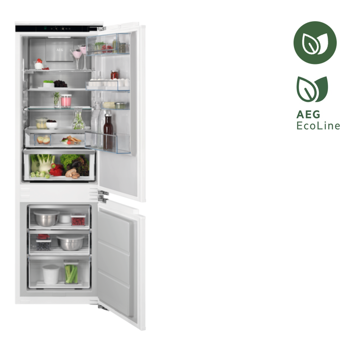 AEG NSC8M181BC 8000 koel-/vriescombinatie - 178cm AEG NSC8M181BC 8000 koel-/vriescombinatie - 178cm