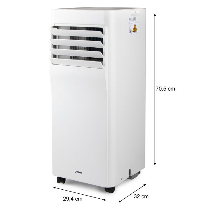 DOMO  DO10181 Mobiele airco ‘CoolMax’ voor ruimtes tot 30m² - 9.000 BTU