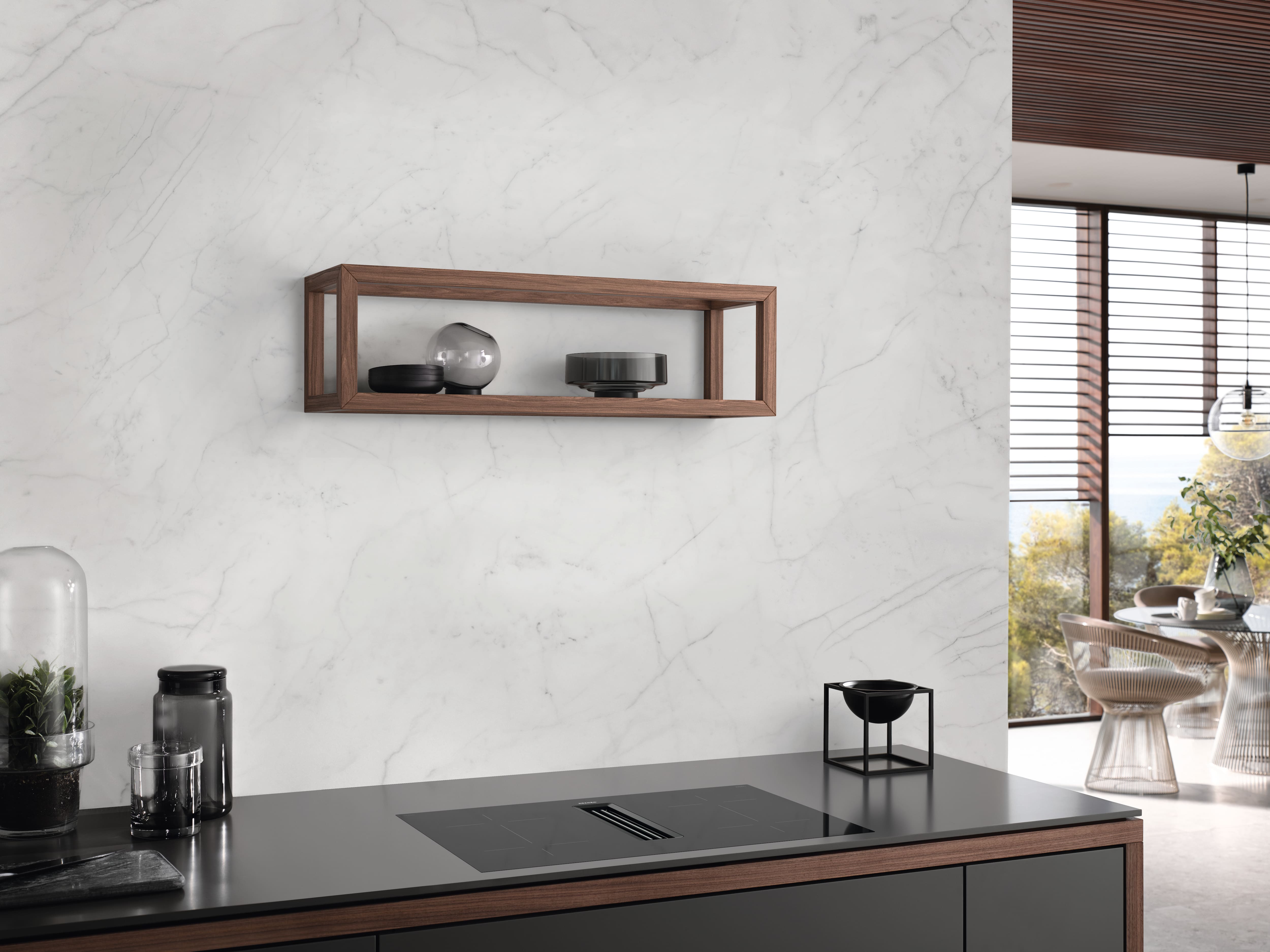 MIELE KMDA7473FL-UBLACK kookplaat met afzuiging - 80cm