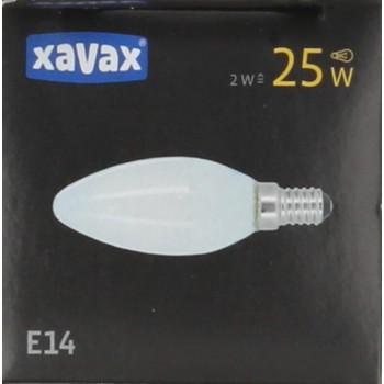 XAVAX 00112829 Xavax Led-gloeidraad, E14, 250lm vervangt 25W, kaarsgloeilamp, mat, warm wit