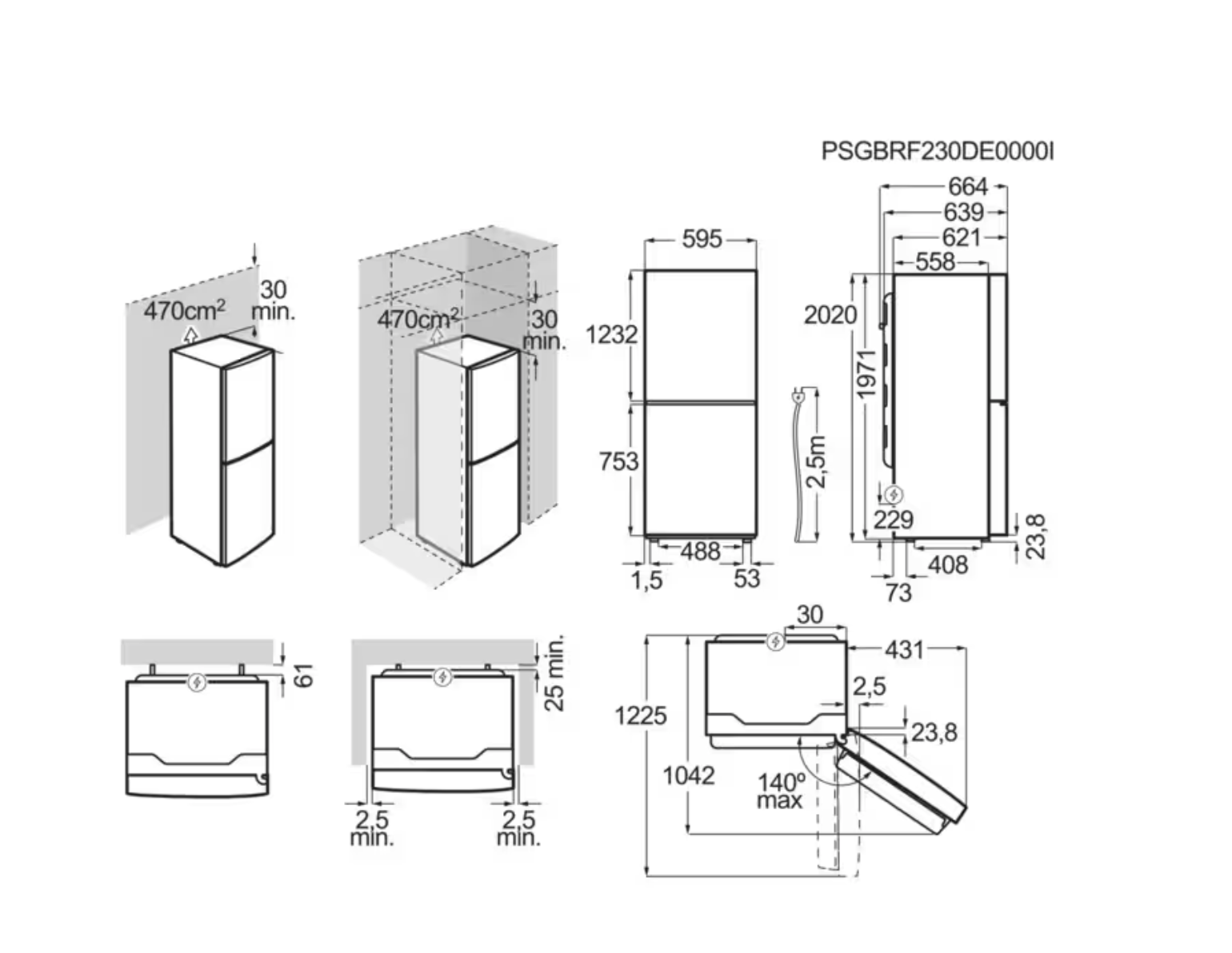 AEG ORC7P361DX 7000 vrijstaande koel-/vriescombinatie - 202cm AEG ORC7P361DX 7000 vrijstaande koel-/vriescombinatie - 202cm