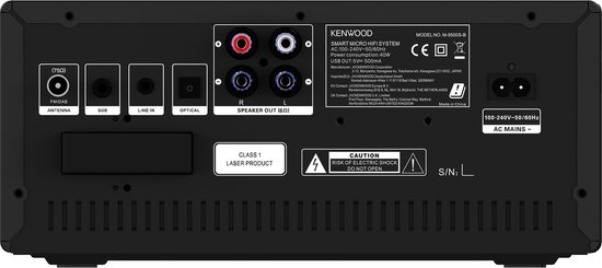 KENWOOD M-9500SB Smart Wifi Micro Hifi-Systeem - Zwart KENWOOD M-9500SB Smart Wifi Micro Hifi-Systeem - Zwart