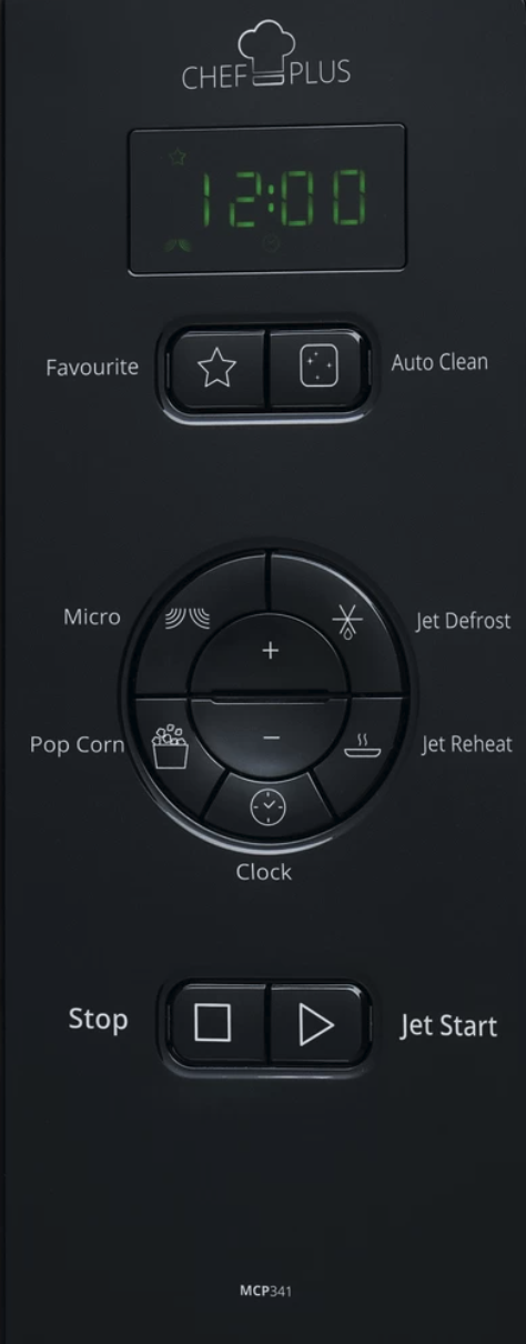 WHIRLPOOL MCP341SL vrijstaande microgolfoven - 31cm WHIRLPOOL MCP341SL vrijstaande microgolfoven - 31cm